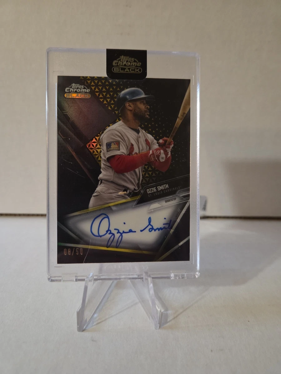 Topps Ozzie Smith Baseball Original Autographed Sports Trading