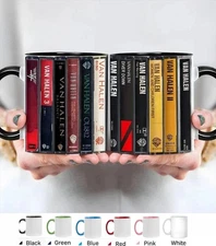 SALE! Van Halen Albums Cassette Mug – Retro Rock Band Coffee Cup