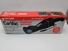 Vintage Black & Decker CarVac Power Brush 12V 9507-01 New Open Box.