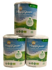 3x HappyBaby 22.9 oz Stage 2 Organic Milk-Based Formula Powder w/ Iron, 6-12 Mo.