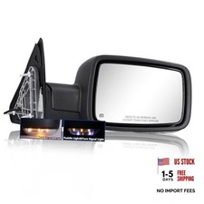 Side Mirror for Dodge Ram - Compatible with Towing Mirror 2009-2018 Dodge Black
