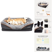Hundebett Memory Foam OrthopäDisch 60X40Cm Waschbar