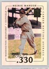 2002 Topps Tribute Heinie Manush #84 HOF 0ot5