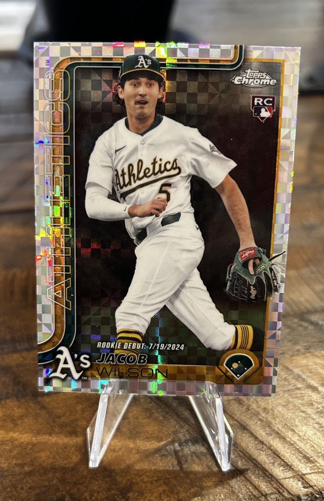 2025 Topps Chrome Update - Jacob Wilson RC Debut #USC150 X-Fractor Oakland