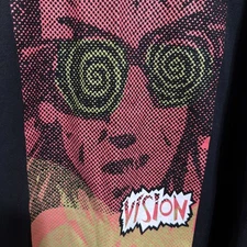 Vision Street Wear Psycho Stick T-Shirt Mens Size Large Retro Graphic Print Y2K