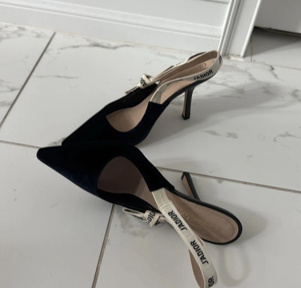 Dior J’ADIOR  Sling Back Navy Blue Size 9 Excellent Condition. Wore Twice No Box - Image 2 of 4
