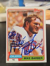 1981 Topps #99 Mike Barber Signed Autographed Card Oilers