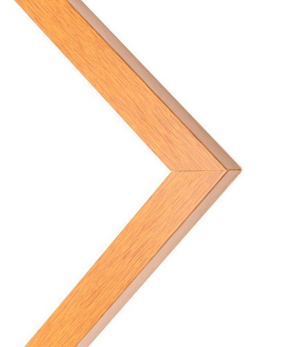 14x14 Flat Walnut Brown Wood Picture Frame UV Acrylic and Foam Board - Picture 2 of 7