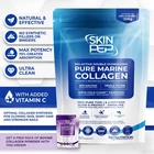 Hydrolysed Marine Collagen 10,000mg Bioactive Peptides Powder Vitamin C- SkinPep