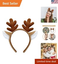 Comfortable and Lightweight Reindeer Antlers Headband for Holiday Celebrations