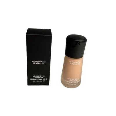MAC MINERALIZE MOISTURE SPF 15 FOUNDATION LIQUID MAKEUP 1 OZ / 30 ML F/S NIB