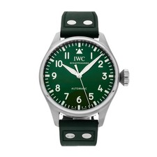 IWC Big Pilot's Watch Steel Auto 43mm Green Dial Strap Watch  IW3293-06