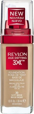 REVLON Age Defying 3X Foundation SOFT BEIGE 30 SPF20 30mL