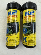 K-Rain K2 Smart Set Gear Drive Sprinkler 5" Pop Up Lot of 2 Medium Large Yards