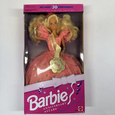 Barbie Anniversary Star Doll Wal-Mart 30th Anniversary Mattel #2282