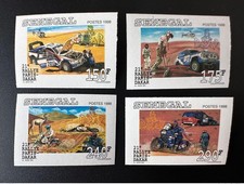 Senegal 1998/1999 Mi. 1596 - 1599 IMPERF 21st Paris-Dakar Motocross Rally Car