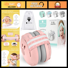 Noise Cancelling Baby Ear Muffs, 25dB Hearing Protection for Infants  Toddlers