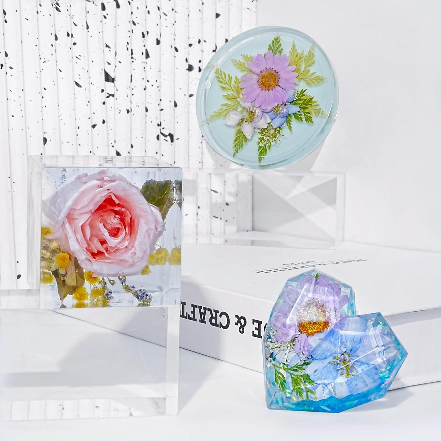 HeyClear Epoxy Resin Kit with Molds for Beginners -18 oz Super Clear and Hard Re