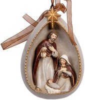 Clayre & Eef 6PR5402 Deko-AnhäNger Weihnachtsgruppe 8X4X11 Cm
