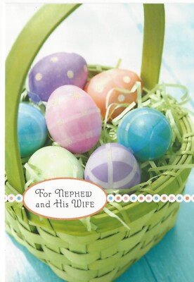 NOS New Hallmark Easter Card - Nephew & Wife