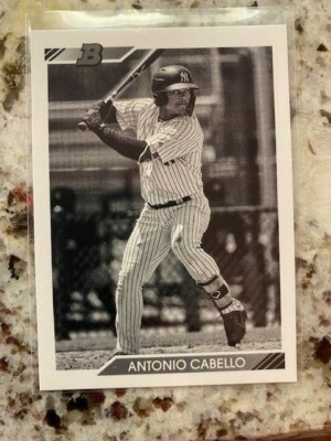 2020 BOWMAN HERITAGE BLACK WHITE PROSPECT CARD YANKEES ANTONIO CABELLO