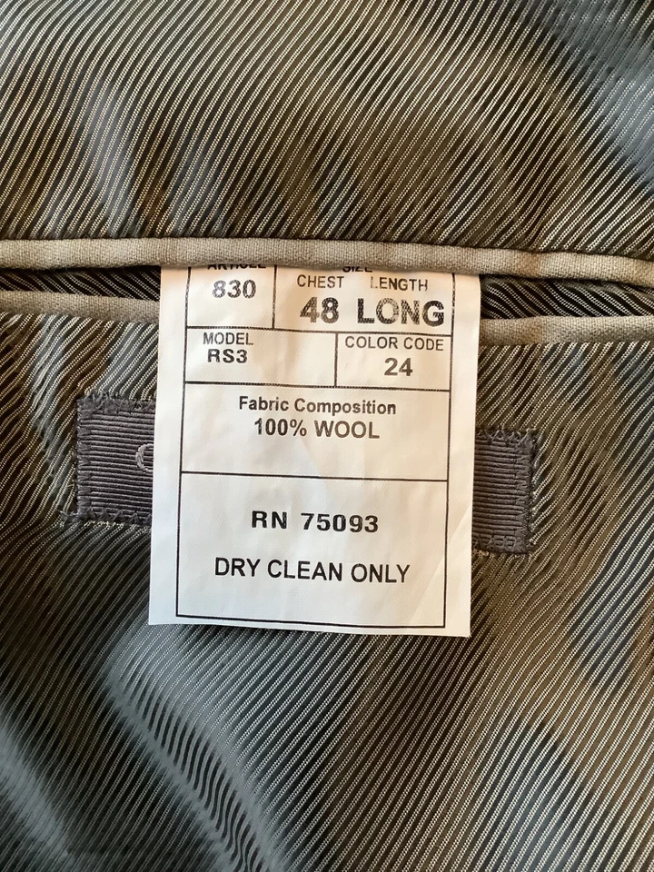 Giorgio Cosani Hombre Traje Tostado 48 Chaqueta Larga con Plisado 43/40 (se ajusta como 40/32) Foto 2 de 4