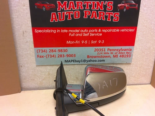 2013 equinox side view mirror RH chrome heated 