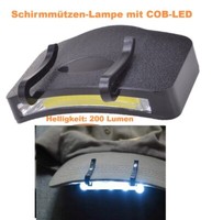 COB-LED Stirnlampe Scheinwerfer Kopflampe SchirmmüTzen Kappenlampe Caplight