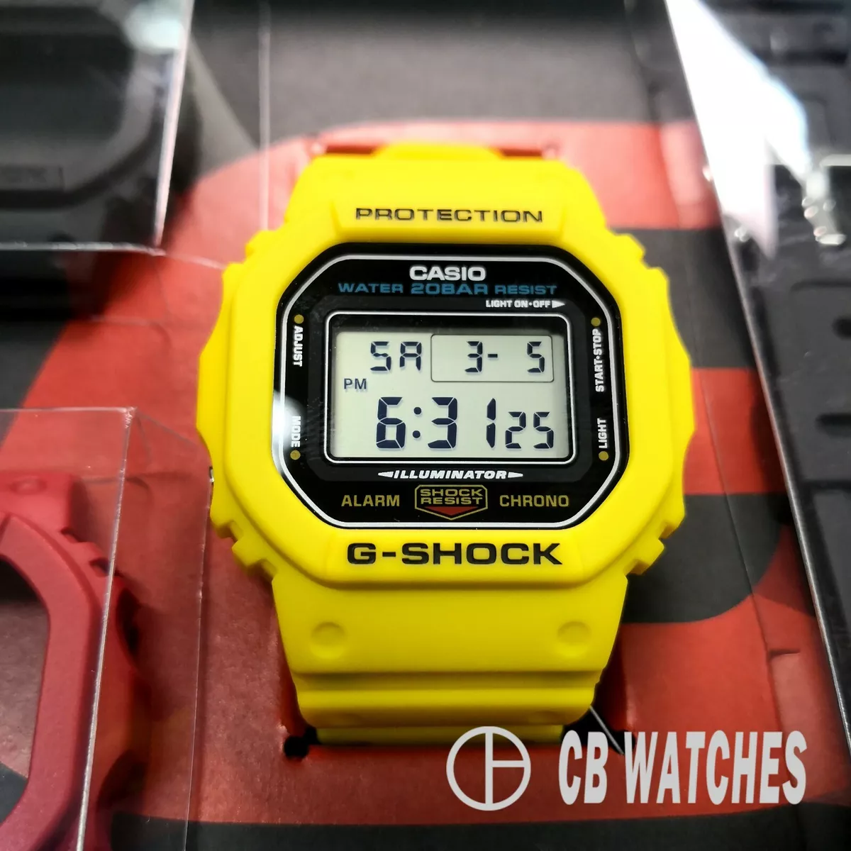 CASIO G-SHOCK DWE-5600R-9 Digital Revival Color Extra Case Band Set Limited