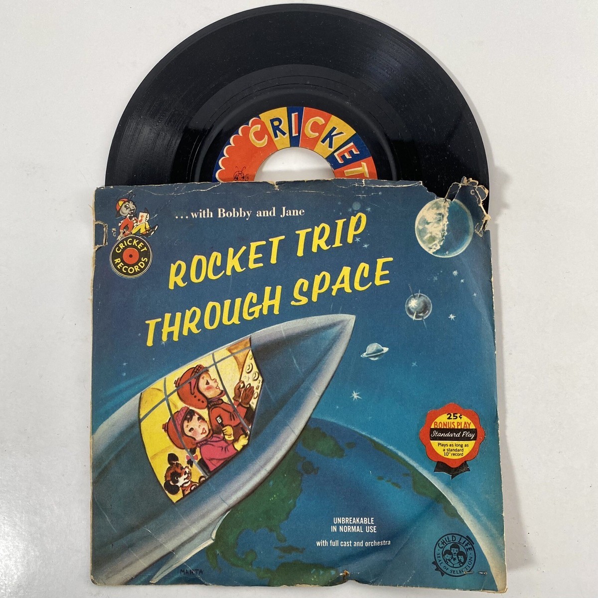 Rocket Trip Through Through Space Bobby And Jane Cricket Records 