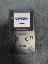 Black Gameboy Color Console OLED Touch Screen GBC Game Boy