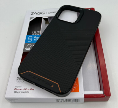 ZAGG Gear4 Denali Antimicrobial MagSafe Snap Case für iPhone 13 Pro Max Schwarz
