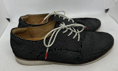 Rollie Shoes - Derby Black Polka Dot - Nubuck Suede- - Lace Up Shoes, Size 7/38 - Picture 3 of 9