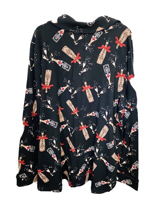 Soma Embraceable Cheers To Us Champange Toast L Pajama Top NWT Discontinued 
