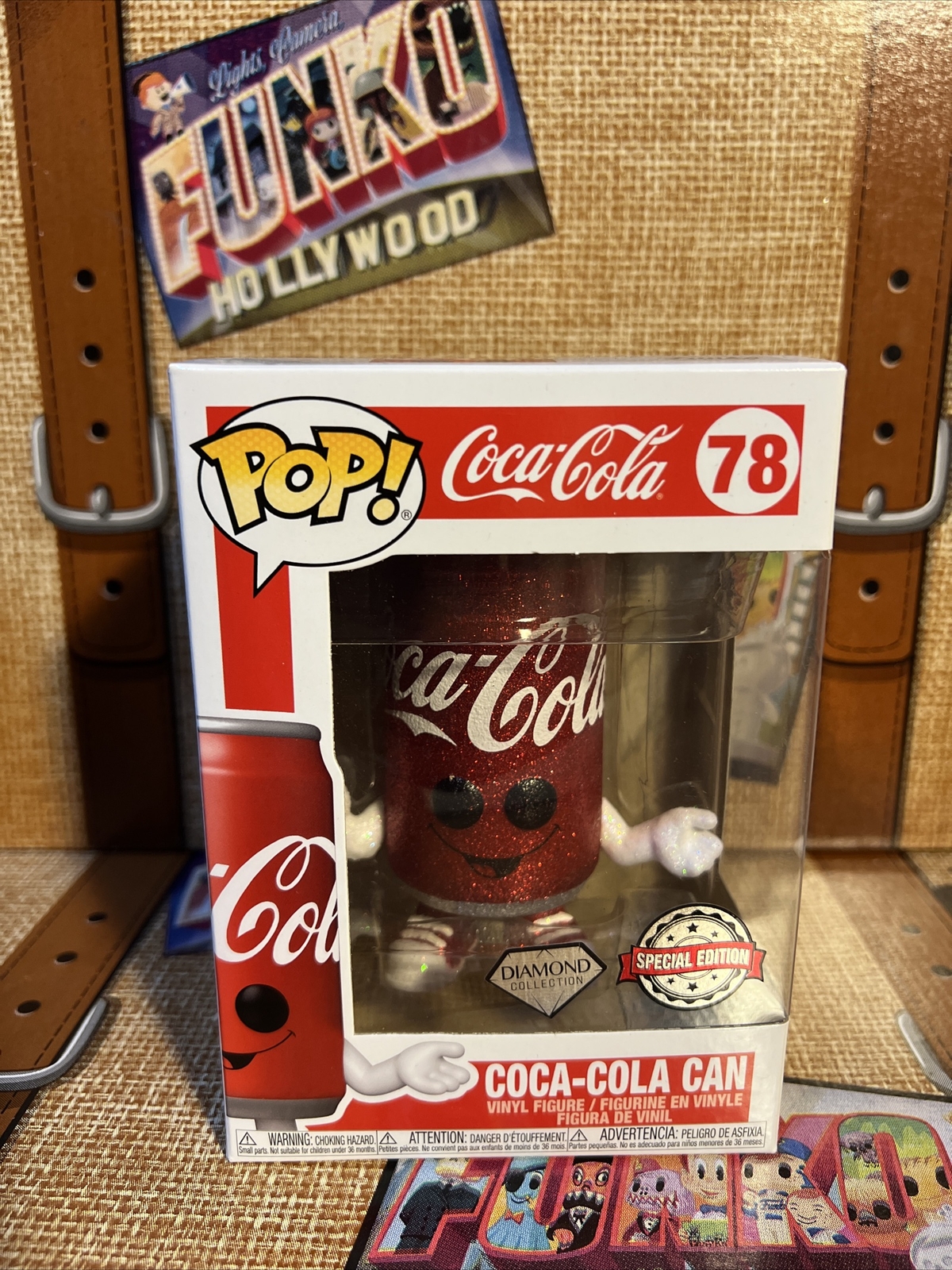 Pop Ad Icons Coca-Cola 3.75 Inch Action Figure - Coca-Cola Can Diamond Glitter #