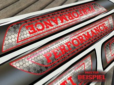 Einstiegsleisten 4 T. Performance Folie Schutzfolie Wunschtext Modellbezeichnung