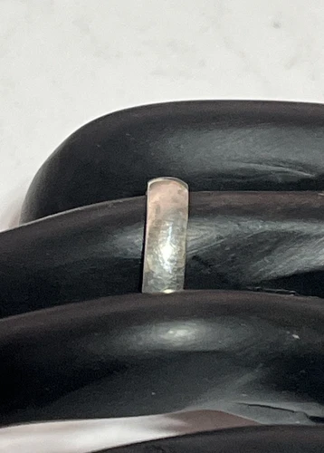 VINTAGE STERLING SILVER SOLID SILVER SIZE 5.5 BAND 4.9 MM STAMPED 925 FC