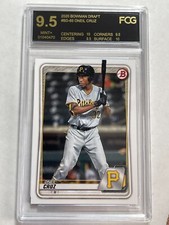 2020 Bowman Draft Oneil Cruz #BD-65 Pittsburgh Pirates Graded FCG 9.5 ROOKIE RC