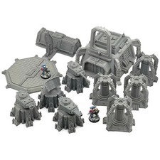 Battle Ready Bundle Space Army Chapter HQ Barracks 28mm Terrain Wargaming