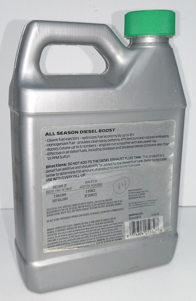 Peak Diesel Boost All Season Fuel Additive Injector Cleaner 32 oz | eBay