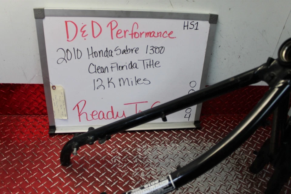 2010 HONDA SABRE 1300 FRAME GOOD TO GO READY SEE DESC 2009 - 2014 HS1 - Image 2 of 4