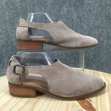 Crown Vintage Boots Womens 10 M Charmed Ankle Booties Taupe Faux Leather Heels