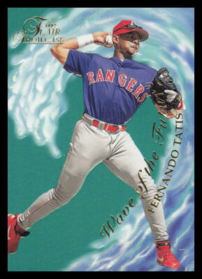 Texas Rangers 1997 1997 Flair Showcase Wave of the Future #24 Fernando Tatis RC Texas ...