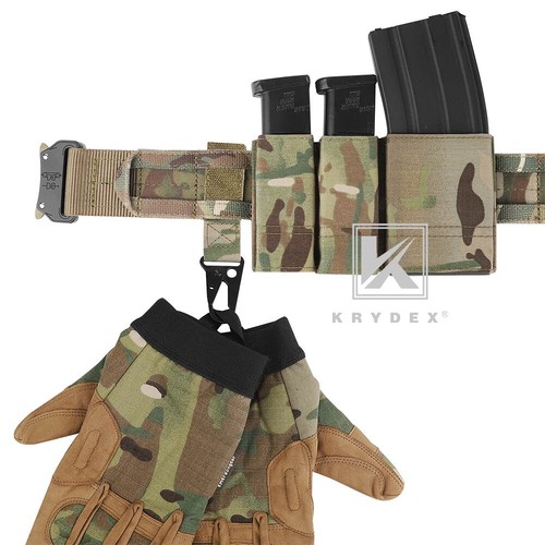KRYDEX Tactical Double Stack Pistol Magazine Pouch Belt / MOLLE Mounted MC Camo - Picture 6 of 24