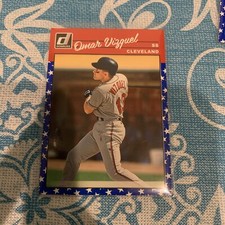 2023 Donruss Baseball Retro Base Independence Day #269 Omar Vizquel