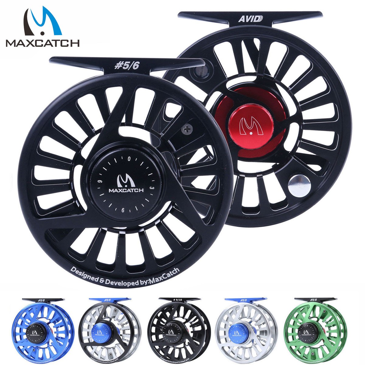 Maxcatch AVID Reel 1/3 3/4 5/6 7/8 9/10WT CNC Machined Aluminum