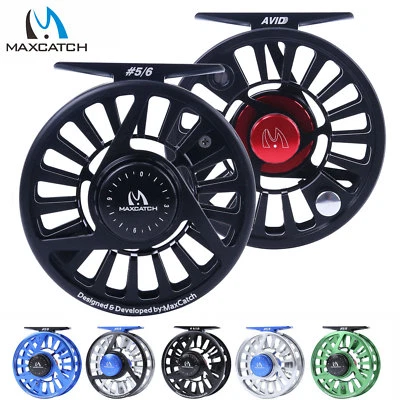 Maxcatch AVID Reel 1/3 3/4 5/6 7/8 9/10WT CNC Machined Aluminum Fly Fishing Reel