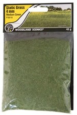 Woodland Scenics Static Grass Medium Green 4mm  FS618