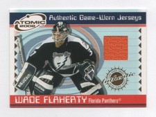 2001-02 Atomic Jerseys #28 Wade Flaherty PANTHERS LIGHTNING