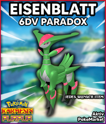 EISENBLATT   6DV PARADOX   Pokemon Karmesin und Purpur Lvl 100